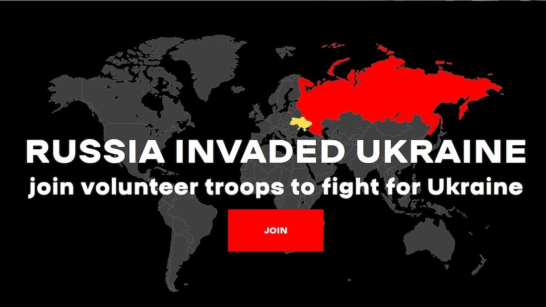 Ukrajina spustila web pro zájemce o službu v cizinecké legii